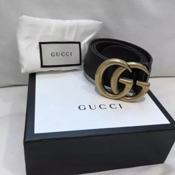 Gucci Black Belt GG Buckle Size 90cm/36in main image 5